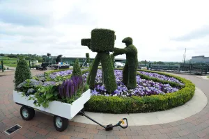House Prints: Flower Display On Top Of Broadcasting House