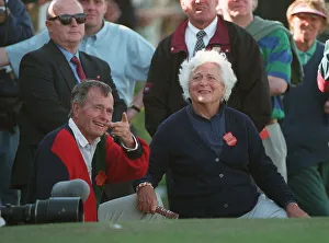 Andrews Prints: George & Barbara Bush Spectate