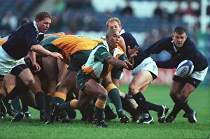 George Prints: George Gregan Throws Ball Wide
