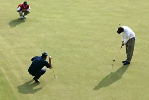Art Or Mood Prints: Golfers On 13th Green