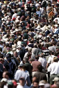Brookline Prints: Golfing Crowds At Brookline Cc