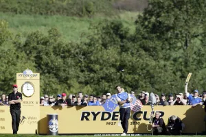 16th Prints: Graeme Mcdowell On 16th Hole