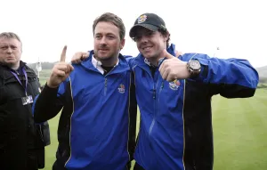 Manor Prints: Graeme Mcdowell & Rory Mcilroy Celebrate Win Graeme Mcdo