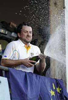 Champagne Prints: Graeme Mcdowell Sprays The Champagne