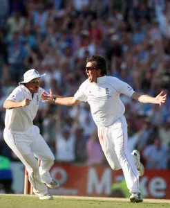 Wicket Prints: Graeme Swann Celebrates As The Final Wicket Falls