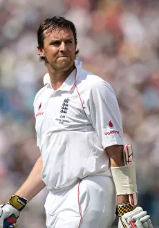 Field Prints: Graeme Swann Wallks Off The Field