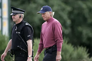 Greg Prints: Greg Norman With Police Escort