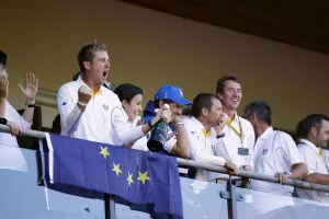 Ian Poulter & Team Celebrate