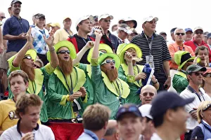 Irish Prints: Irish Fans Dressed As Leprechauns