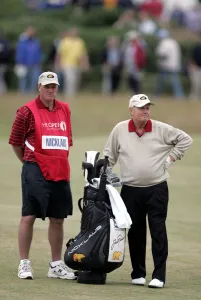 With Caddie Prints: Jack Nicklaus With Son