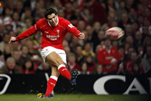 James Hook Kicks Goal