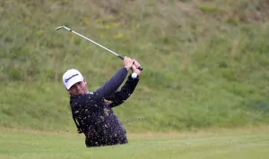 Shot Prints: Jason Day Plays His Bunker Shot On The 8th