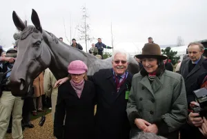 Henrietta Prints: Jim Lewis, Henrietta Knight & Best Mate Statue
