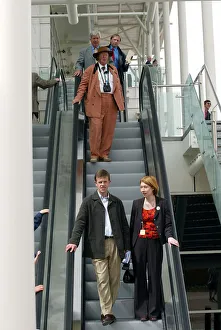John Mccririck On Escalator