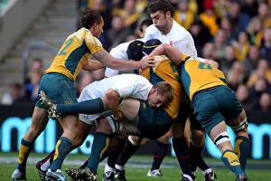 Tackles Prints: Jonny Wilkinson Tackles Mark Chisholm
