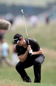 Shot Prints: Justin Rose After Poor Shot On 8th