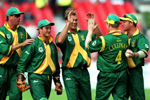 Kallis Prints: Kallis Celebrates Wicket