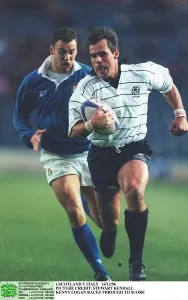 Logan Prints: Kenny Logan Races Through To