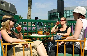 Ladys Drinking Pimms