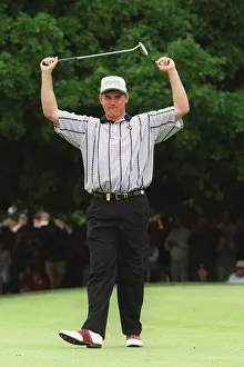 Lee Westwood Celebrates On