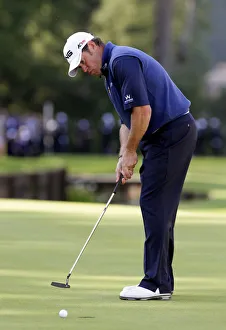 Surrey Prints: Lee Westwood Misses Birdie Chance On 18th