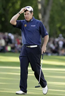 Surrey Prints: Lee Westwood Misses Birdie Chance