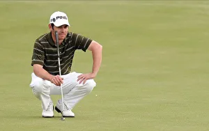 Walks Prints: Louis Oosthuizen Walks The 18th Fairway