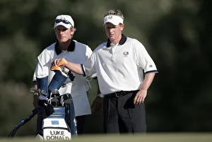 Luke Donald & Caddy
