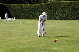 Lawn Prints: Male Lawn Croquet Player