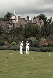 Male Lawn Croquet Players Male Lawn Croquet Players