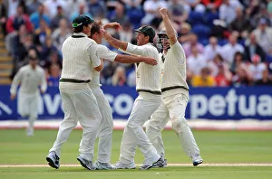 Wicket Prints: Marcus North, Nathan Hauritz, Ricky Ponting & Simon Kati