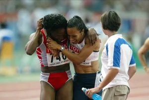 Maria Prints: Maria Mutola & Kelly Holmes