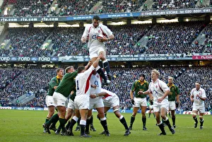 Line Out Prints: Martin Johnson Collects Ball