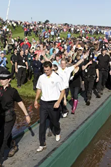 Walks Prints: Martin Kaymer Walks On The 18th