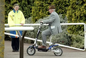 Martin Pipe On Electric Scooter
