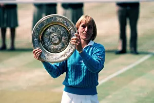 Lawn Prints: Martina Navratilova With Plate