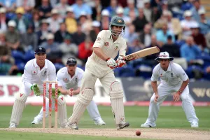 Matt Prior, Paul Collingwood, Simon Katich & Andrew Stra