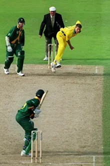 Mcgrath Prints: Mcgrath Bowls To Boucher