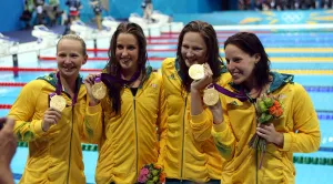 Melanie Schlanger, Alicia Coutts, Brittany Elmslie & Cat