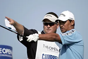 Michael Campbell With Caddy