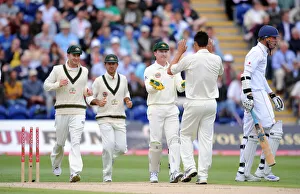 Ponting Prints: Michael Clarke, Ricky Ponting, Brad Haddin, Mitchell Johnson