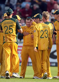 Clarke Prints: Mitchell Johnson, David Warner & Michael Clarke Mitchell