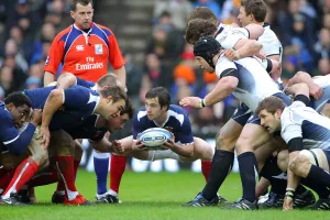 Scrum Prints: Morgan Parra Places Ball In Scrum
