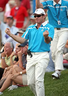 Nick Faldo Celebrates