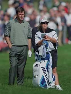 With Caddie Prints: Nick Faldo & Fanny Sunesson