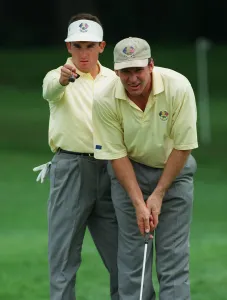 Line Up Put Not Crouch Prints: Nick Faldo & Ignacio Garrido