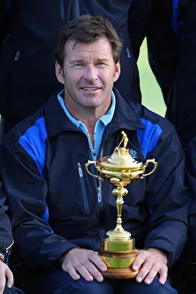 Nick Faldo With The Ryder Cup