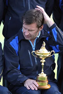 Nick Faldo With The Ryder Cup