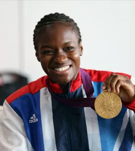 Britain Prints: Nicola Adams With Her Gold Medal