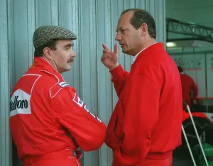 Mercedes Prints: Nigel Mansell & Ron Dennis